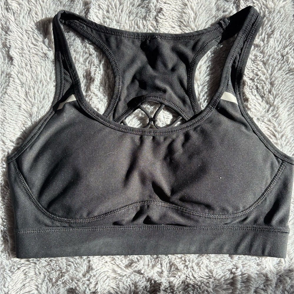 90 Degree By Reflex Black Sports Bra